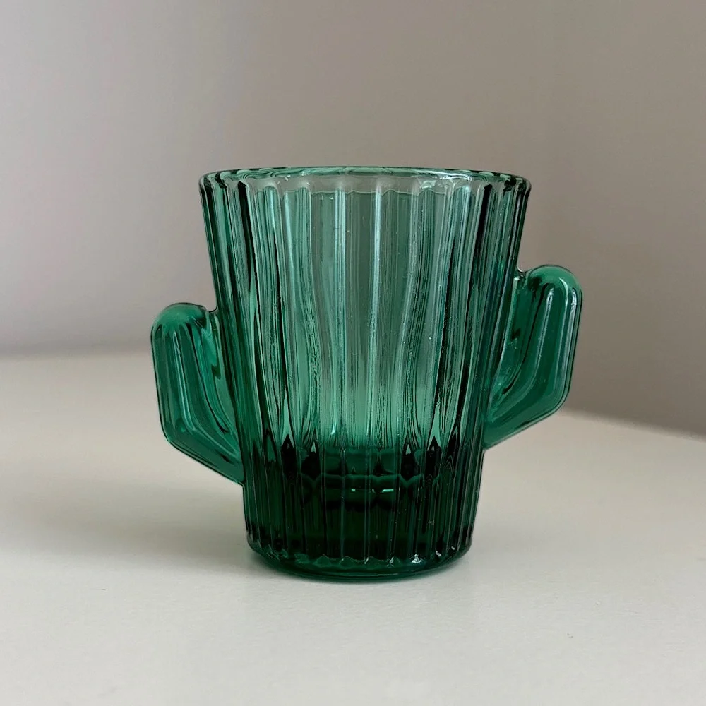Vintage Libbey Cactus Shot Glass Mid Century Barware Retro Saguaro Cactus - Picture 3 of 7